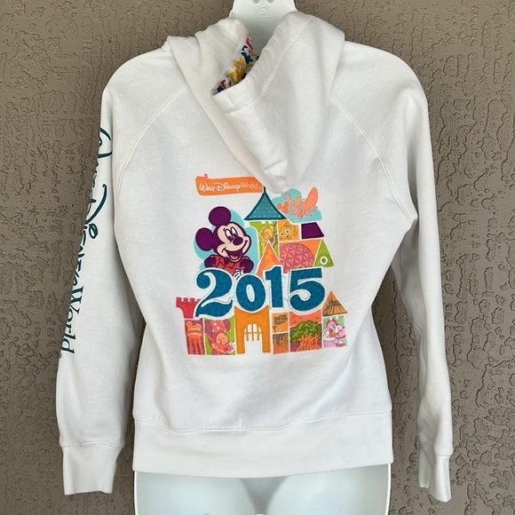 Disney Parks 2015 Mickey Mouse Full Zip Hoodie Sweatshirt Walt Disney World XS - Picture 4 of 11